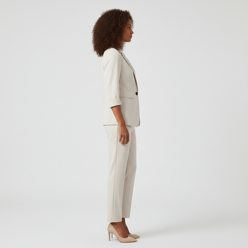 Women's 2 Piece Suit Slim Fit Jacket and Trousers