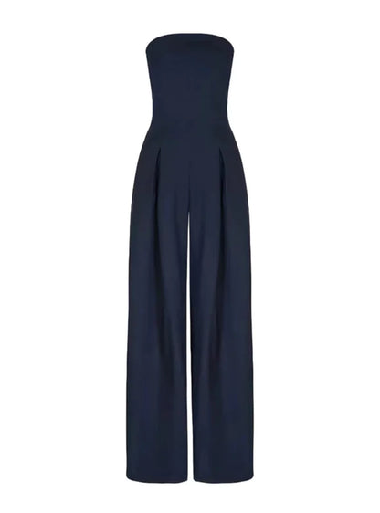 Women's Strapless Jumpsuit Minimalist Elegant Design