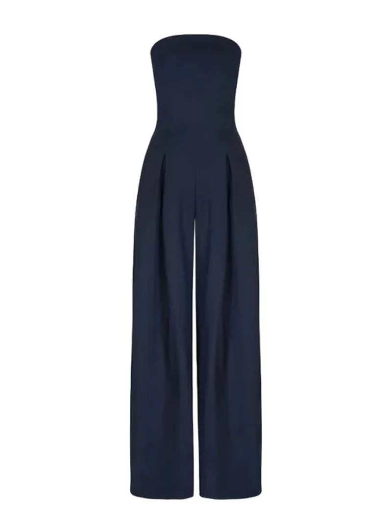 Women's Strapless Jumpsuit Minimalist Elegant Design
