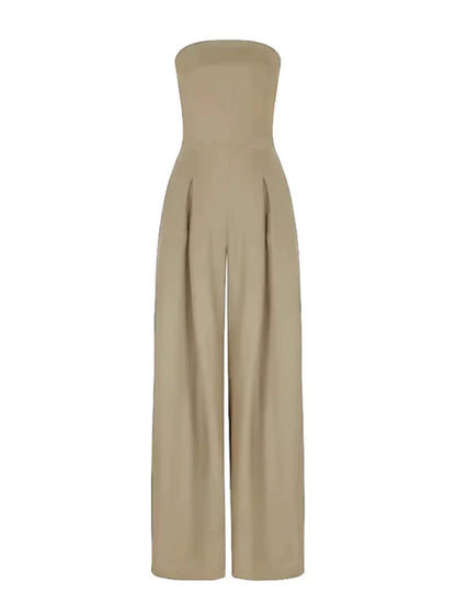 Women's Strapless Jumpsuit Minimalist Elegant Design