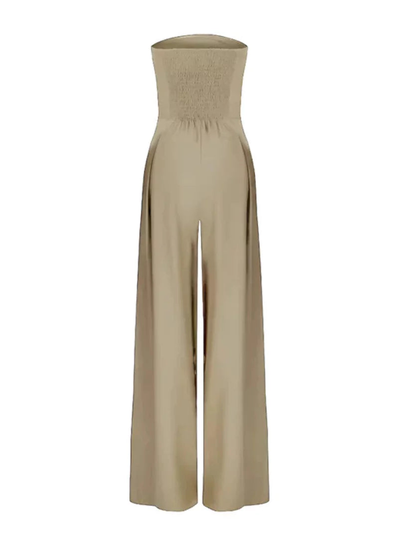 Women's Strapless Jumpsuit Minimalist Elegant Design