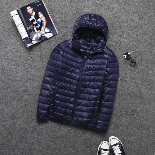 Men's Lightweight Hooded Jacket: Slim and Water Resistant