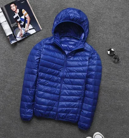 Men's Lightweight Hooded Jacket: Slim and Water Resistant