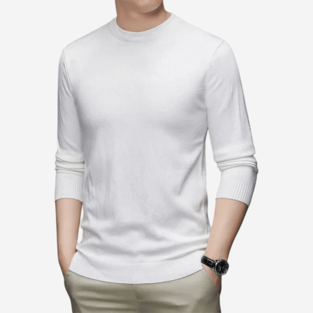 Fitted Crew Neck Jumper