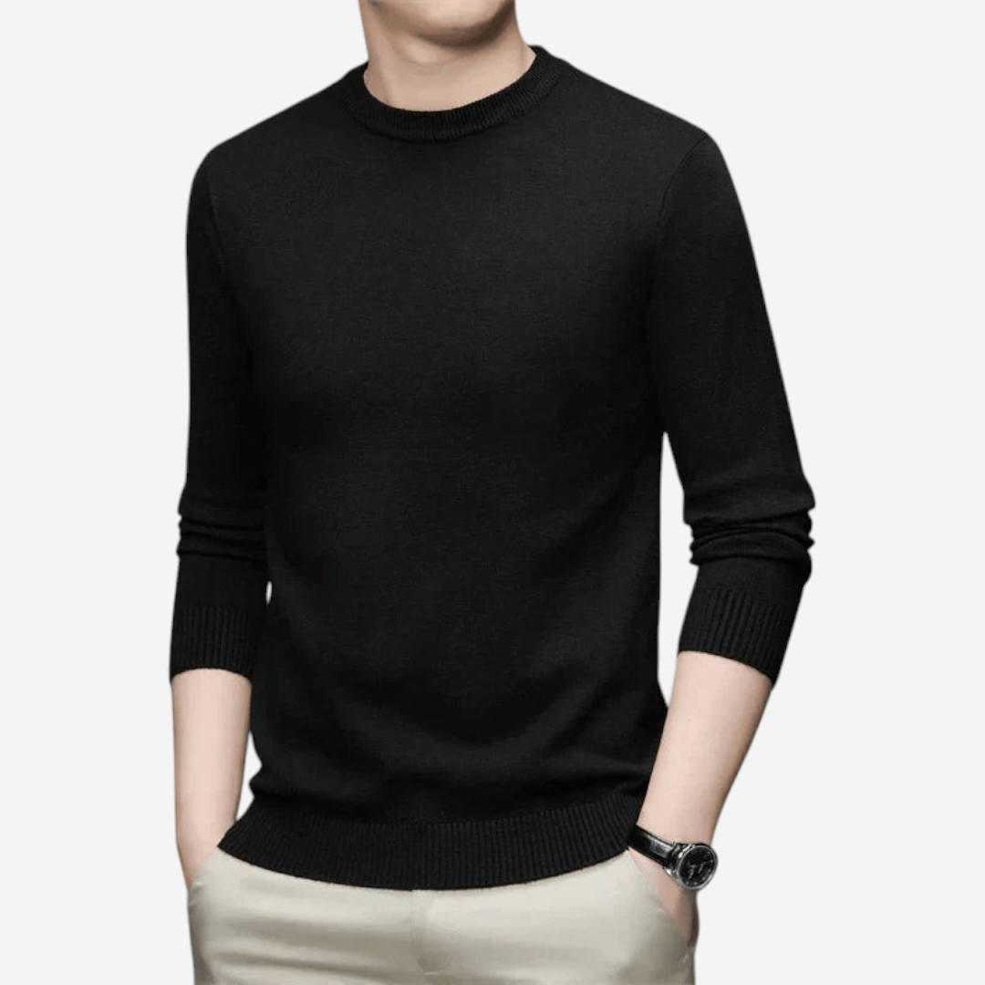 Fitted Crew Neck Jumper