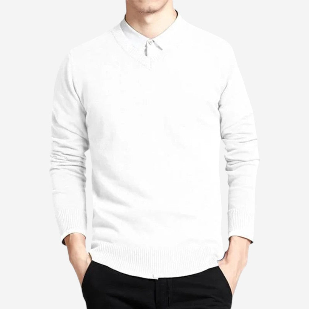 Classic Fit Crew Neck Pullover - OutfitLondon