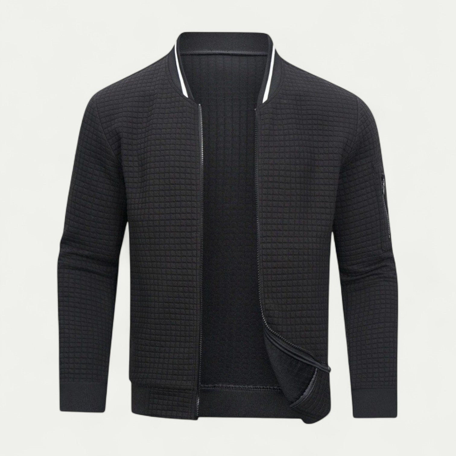 Men's Padded Fleece Bomber Jacket - OutfitLondon