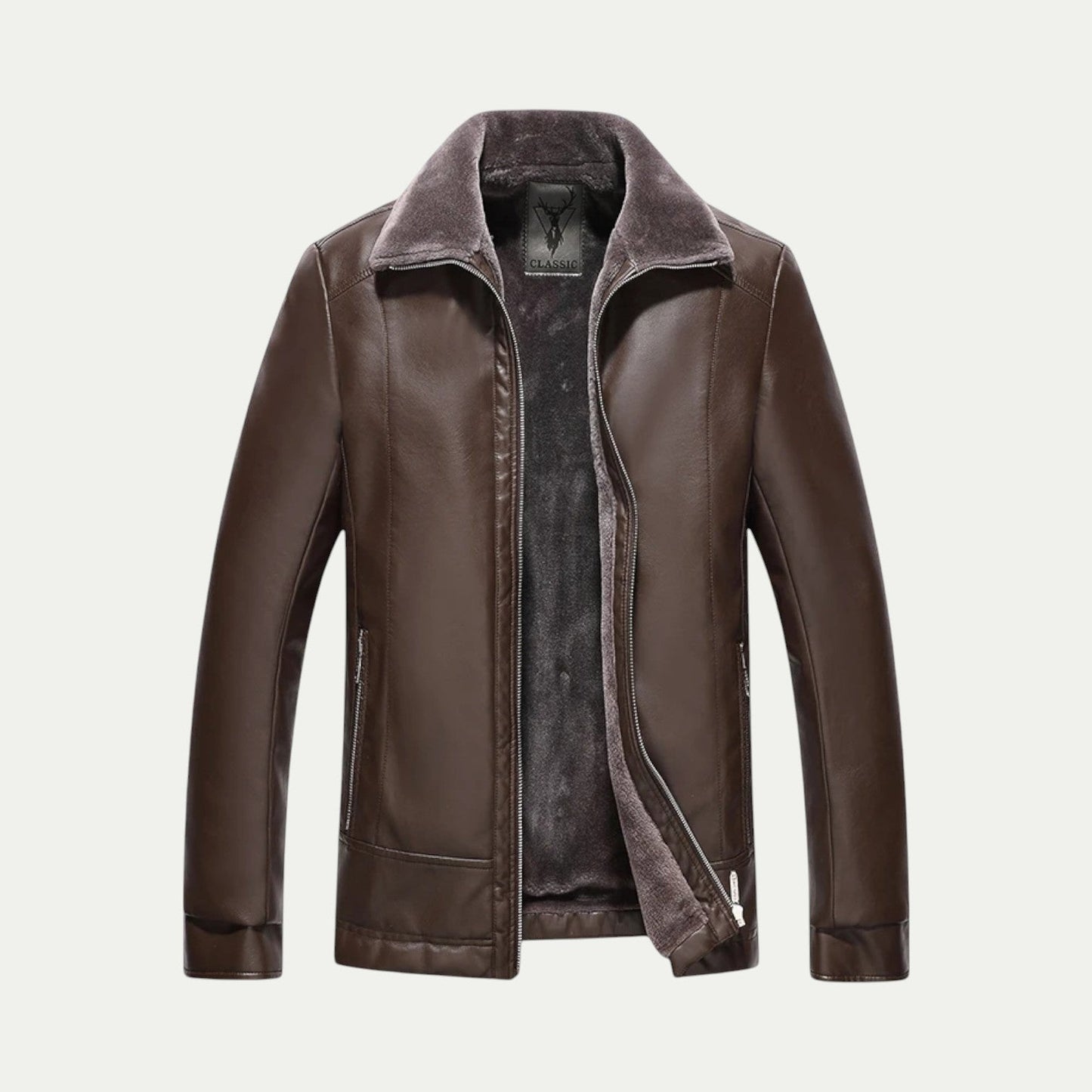 Men's Vintage Brown Biker Leather Jacket