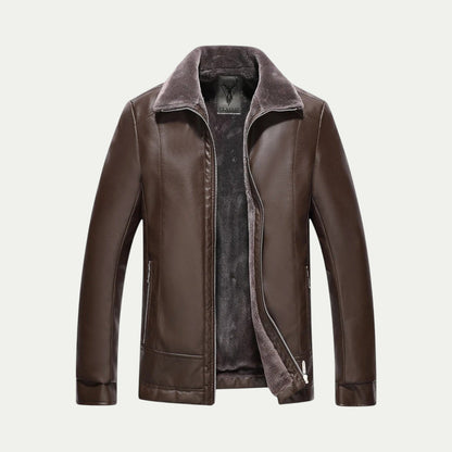 Men's Vintage Brown Biker Leather Jacket