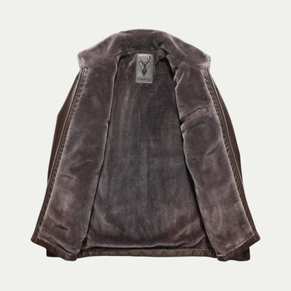 Men's Vintage Brown Biker Leather Jacket