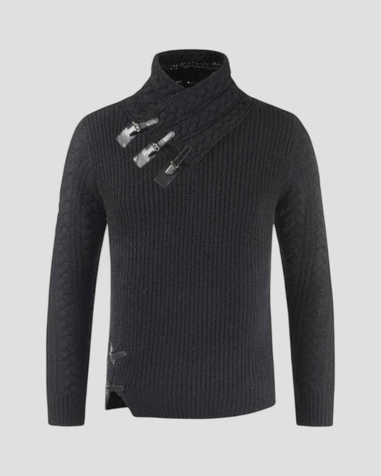 Warm Crew Neck Men's Knit Sweater - OutfitLondon