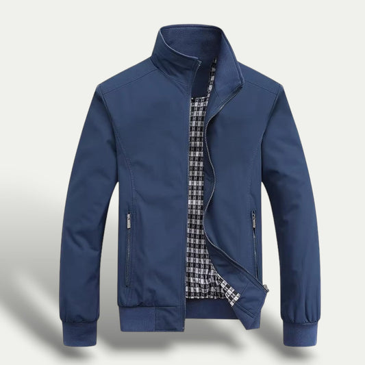 Classic Plaid Zip Up Mens Jacket - OutfitLondon