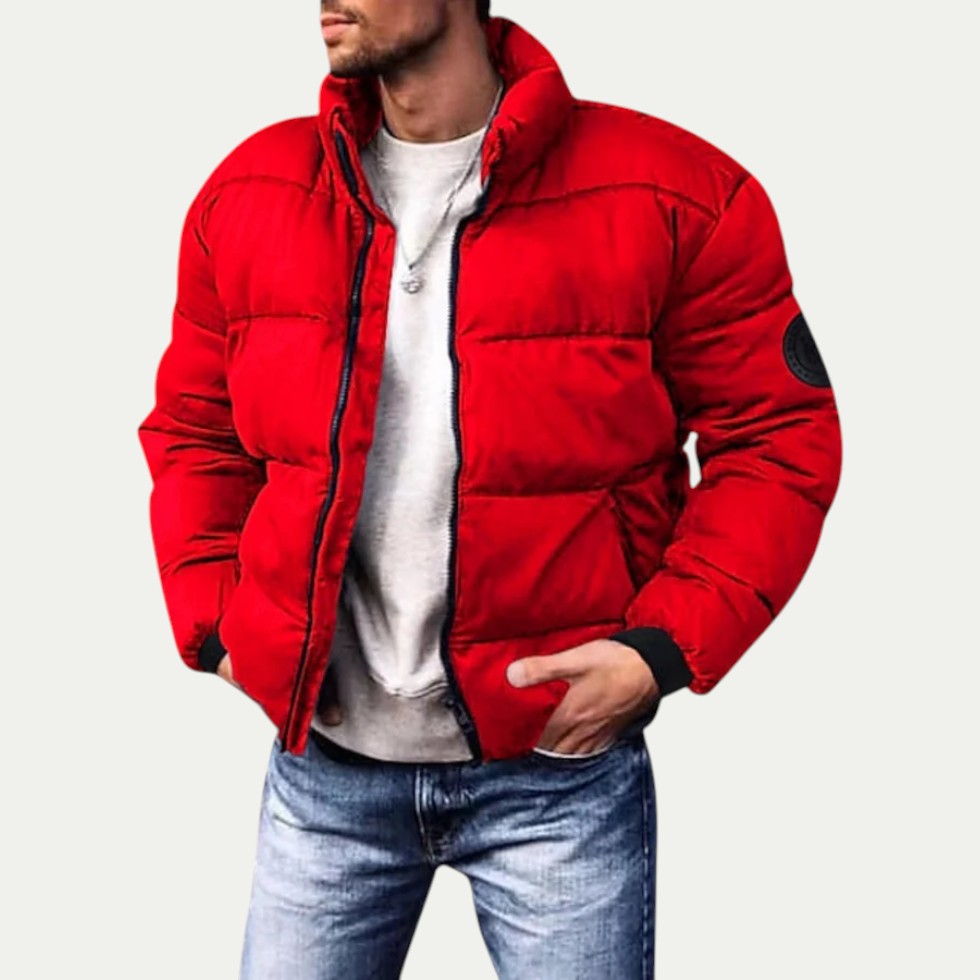 Men's Short Fitted Down Jacket