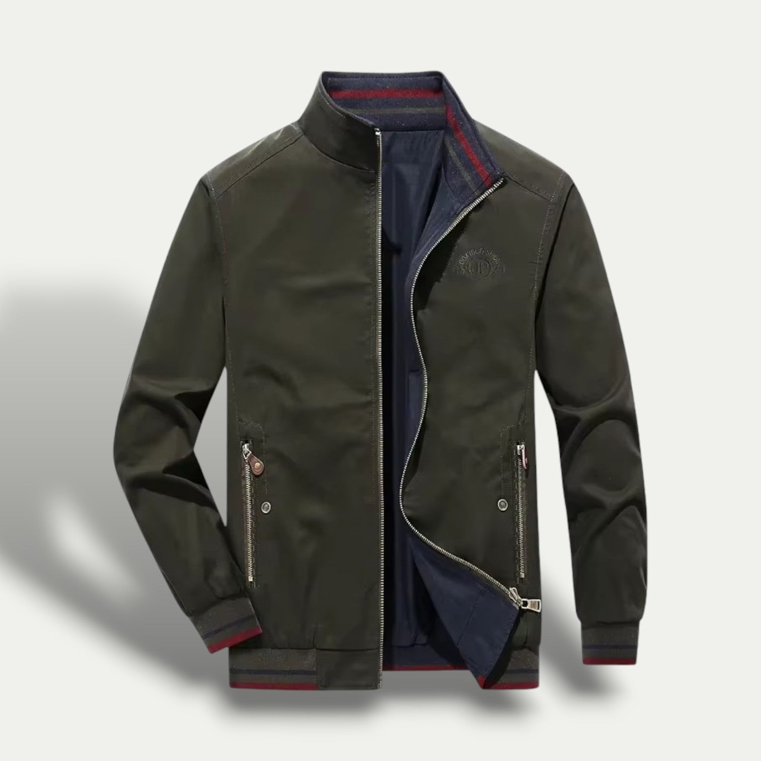 Men's Slim Fit Stripe Jacket - OutfitLondon