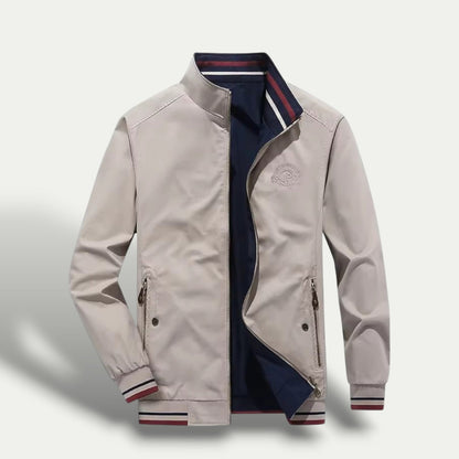 Men's Slim Fit Stripe Collar Jacket