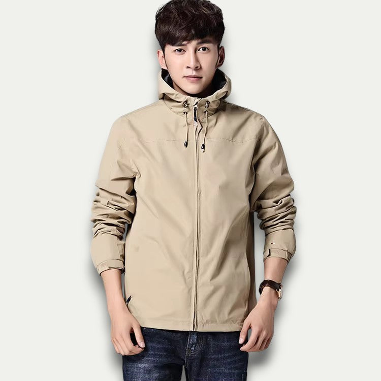 Slim Waterproof Hooded Sports Jacket - OutfitLondon