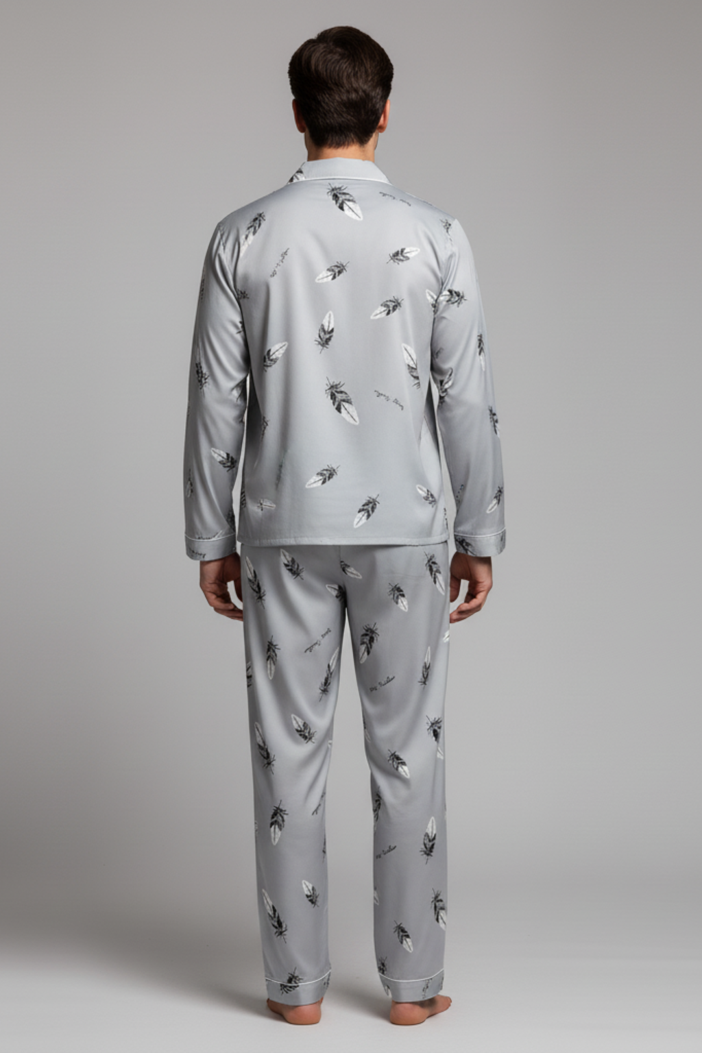 Soft Men's Long Sleeve Pajama Set