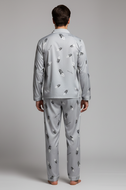 Soft Men's Long Sleeve Pajama Set