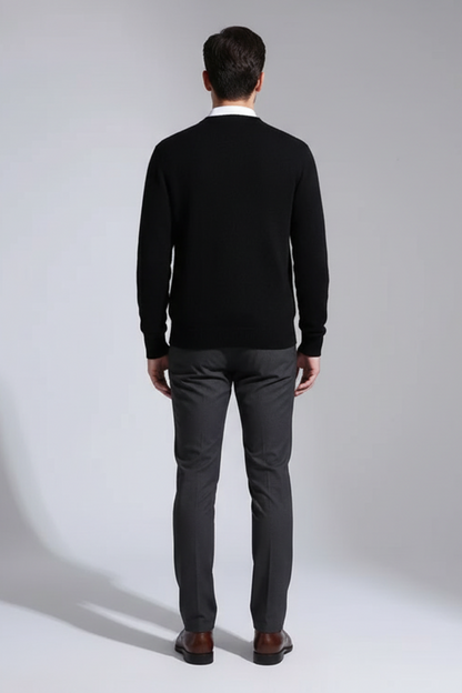 Premium Mens Wool Crew Sweater