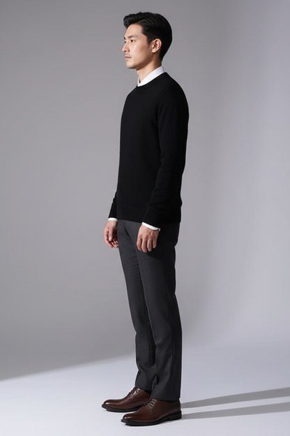 Premium Mens Wool Crew Sweater