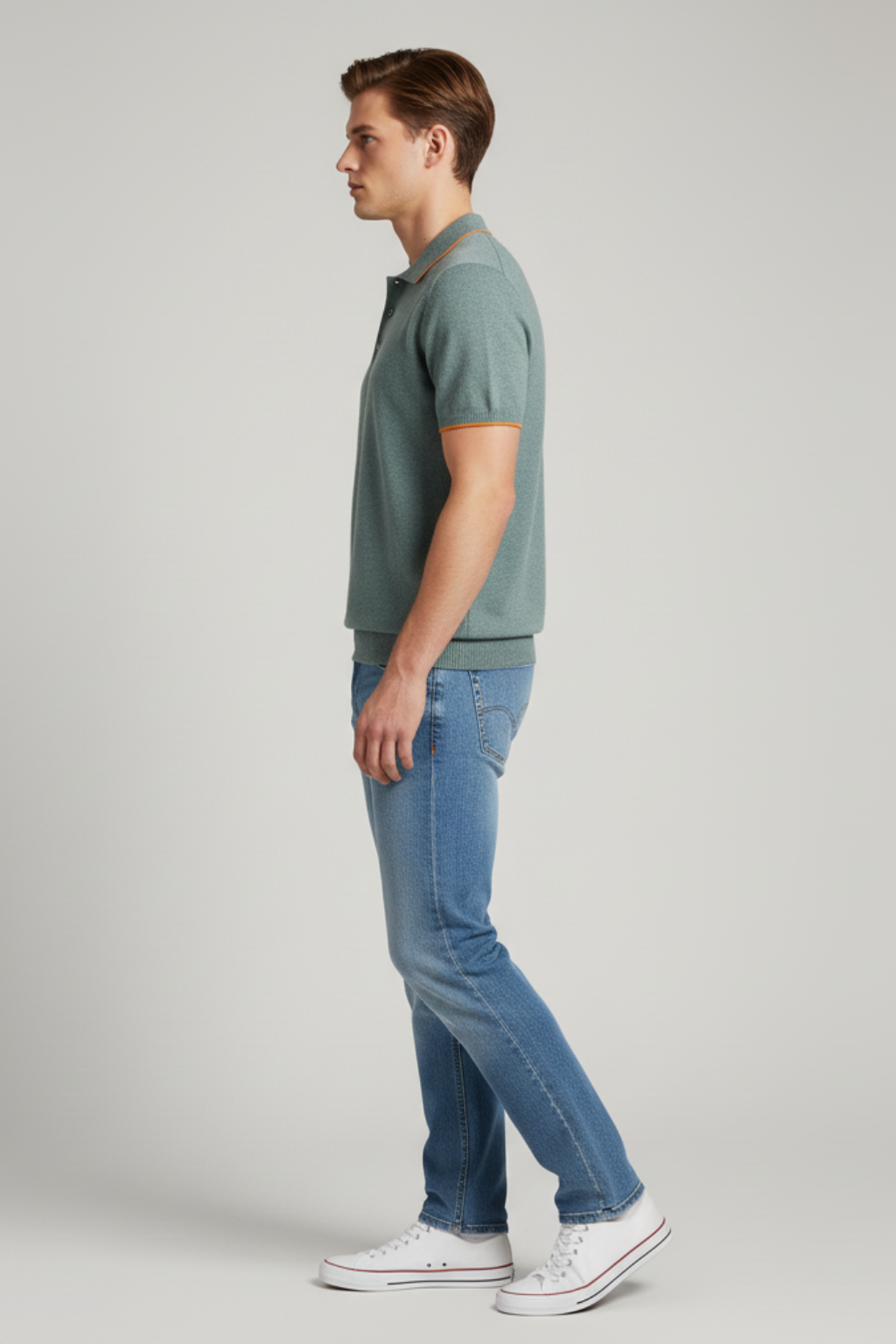 Casual Men's Breathable Polo Shirt