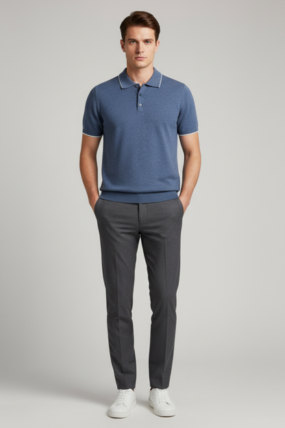 Casual Men's Breathable Polo Shirt