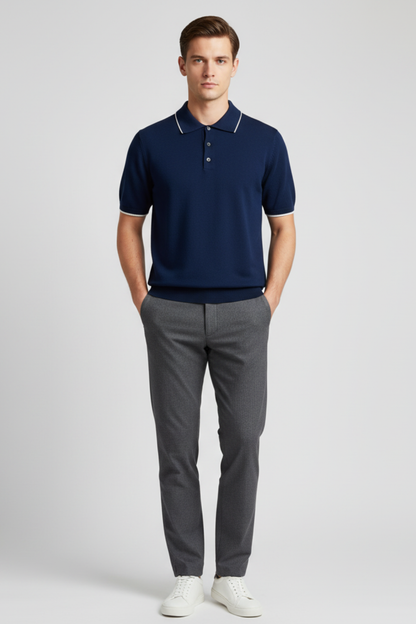 Casual Men's Breathable Polo Shirt