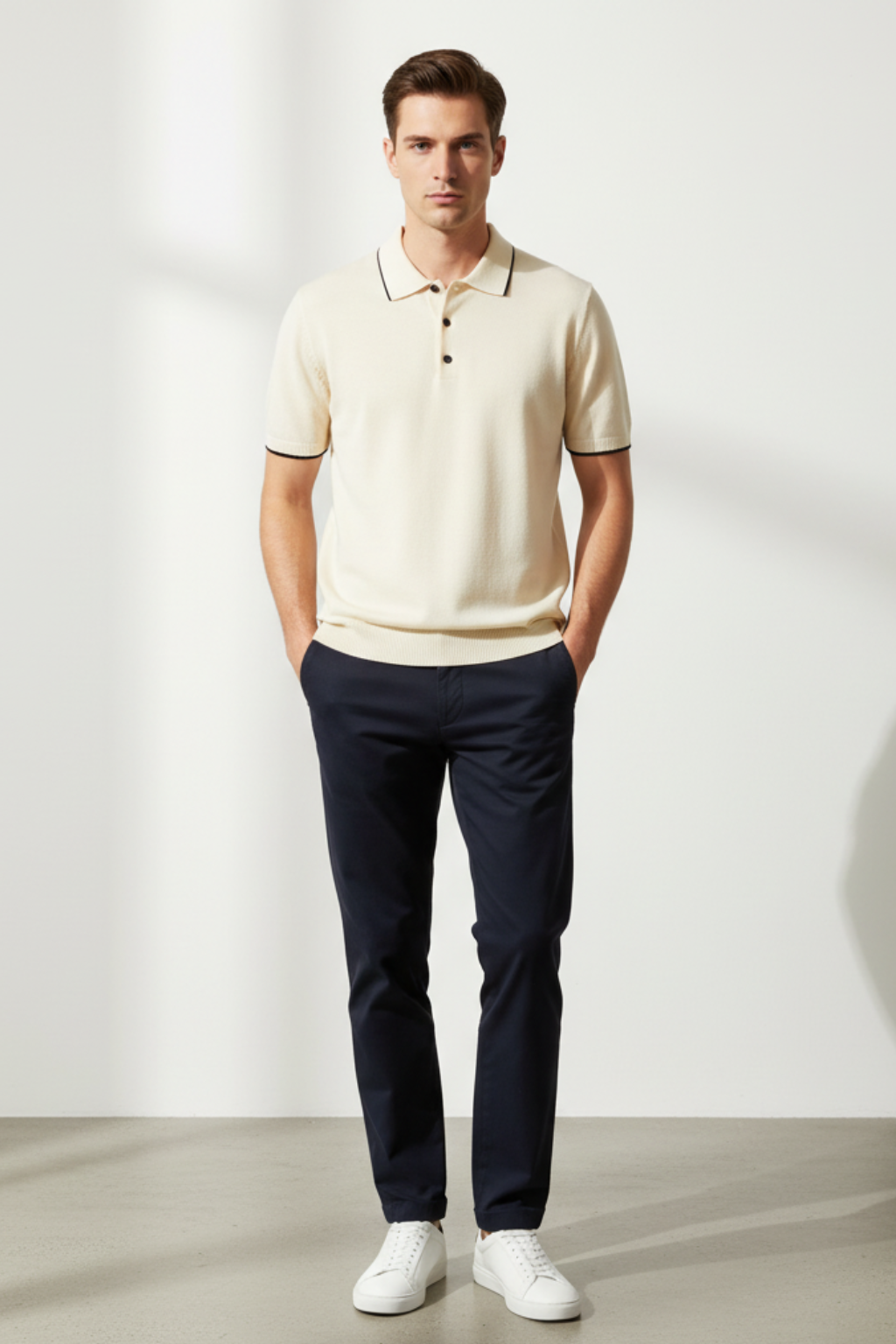 Casual Men's Breathable Polo Shirt