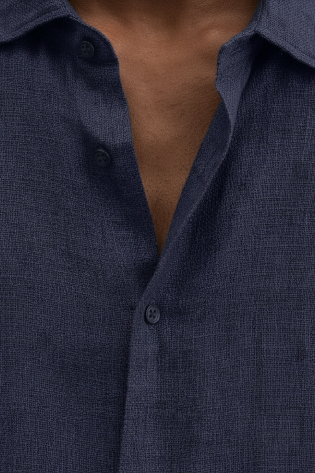 Relaxed Fit Casual Linen Dress Shirt