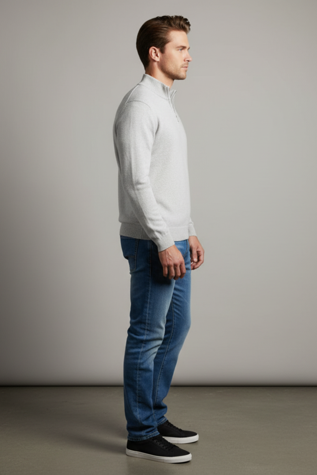 Soft Men's Wool Crew Neck Jumper