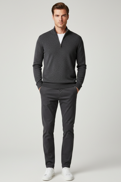Soft Men's Wool Crew Neck Jumper