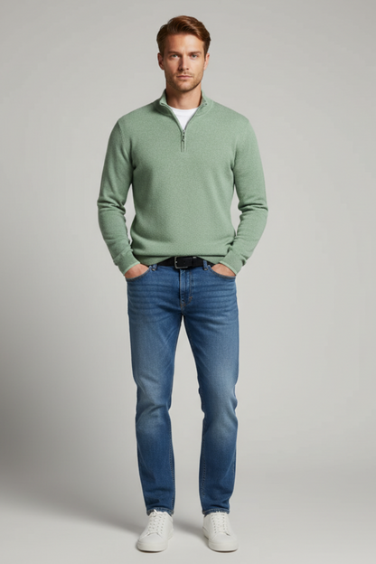 Soft Men's Wool Crew Neck Jumper