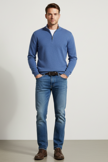 Soft Men's Wool Crew Neck Jumper