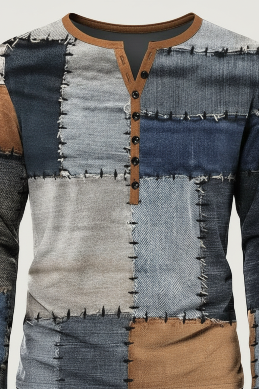Casual Textured Cotton Sweater for Men