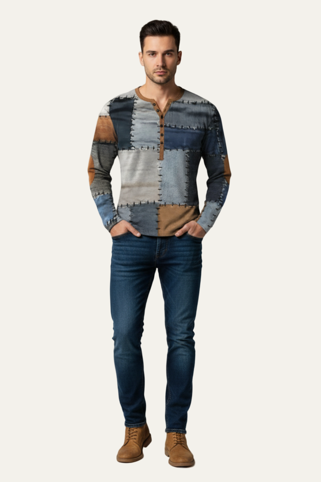 Stylish Graphic Long Sleeve Casual Shirt - OutfitLondon