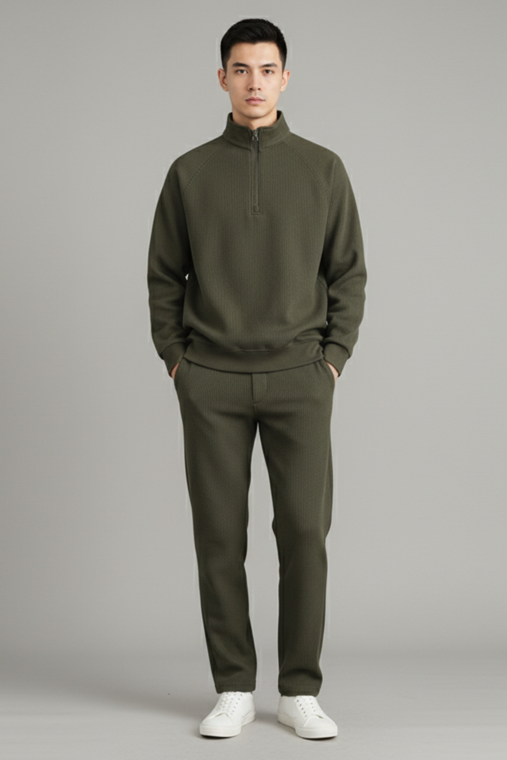 Classic Fit Crew Neck Pullover Sweatshirt - OutfitLondon
