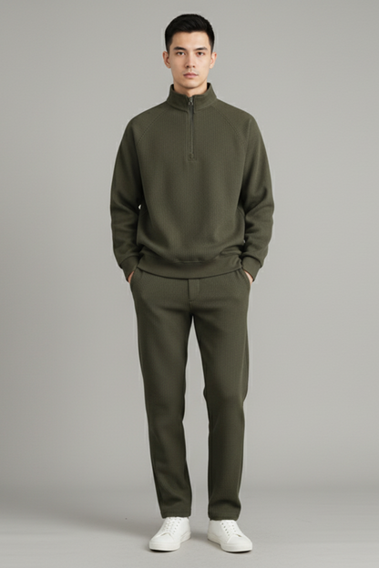 Classic Fit Crew Neck Pullover Sweatshirt - OutfitLondon