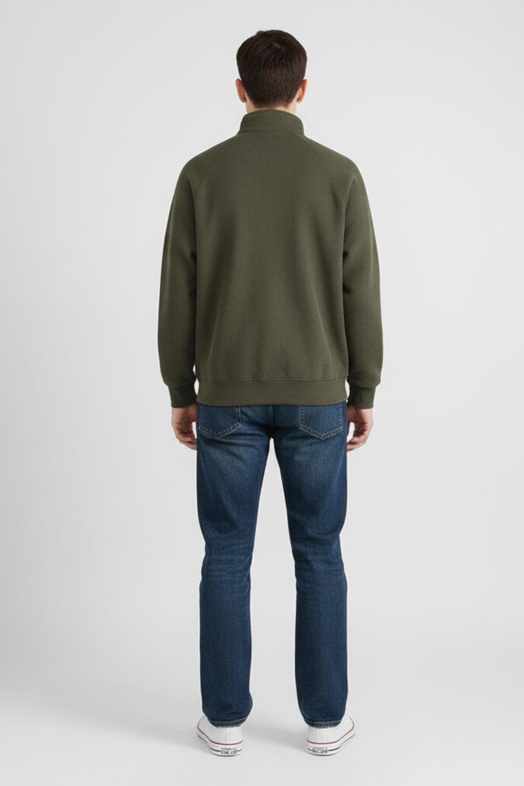 Classic Fit Crew Neck Pullover Sweatshirt
