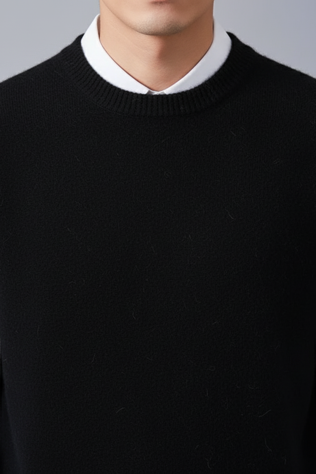 Large Men's Cozy Crew Neck Sweater