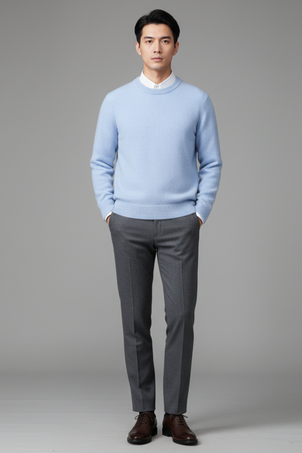 Large Men's Cozy Crew Neck Sweater