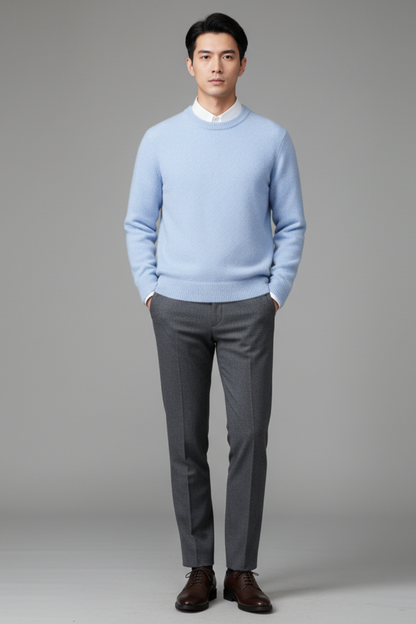 Large Men's Cozy Crew Neck Sweater
