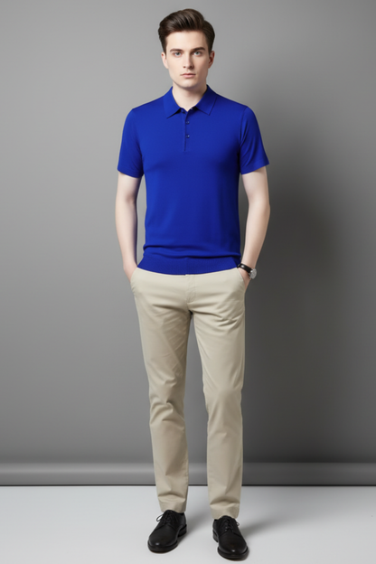Classic Casual Short Sleeve Polo Shirt