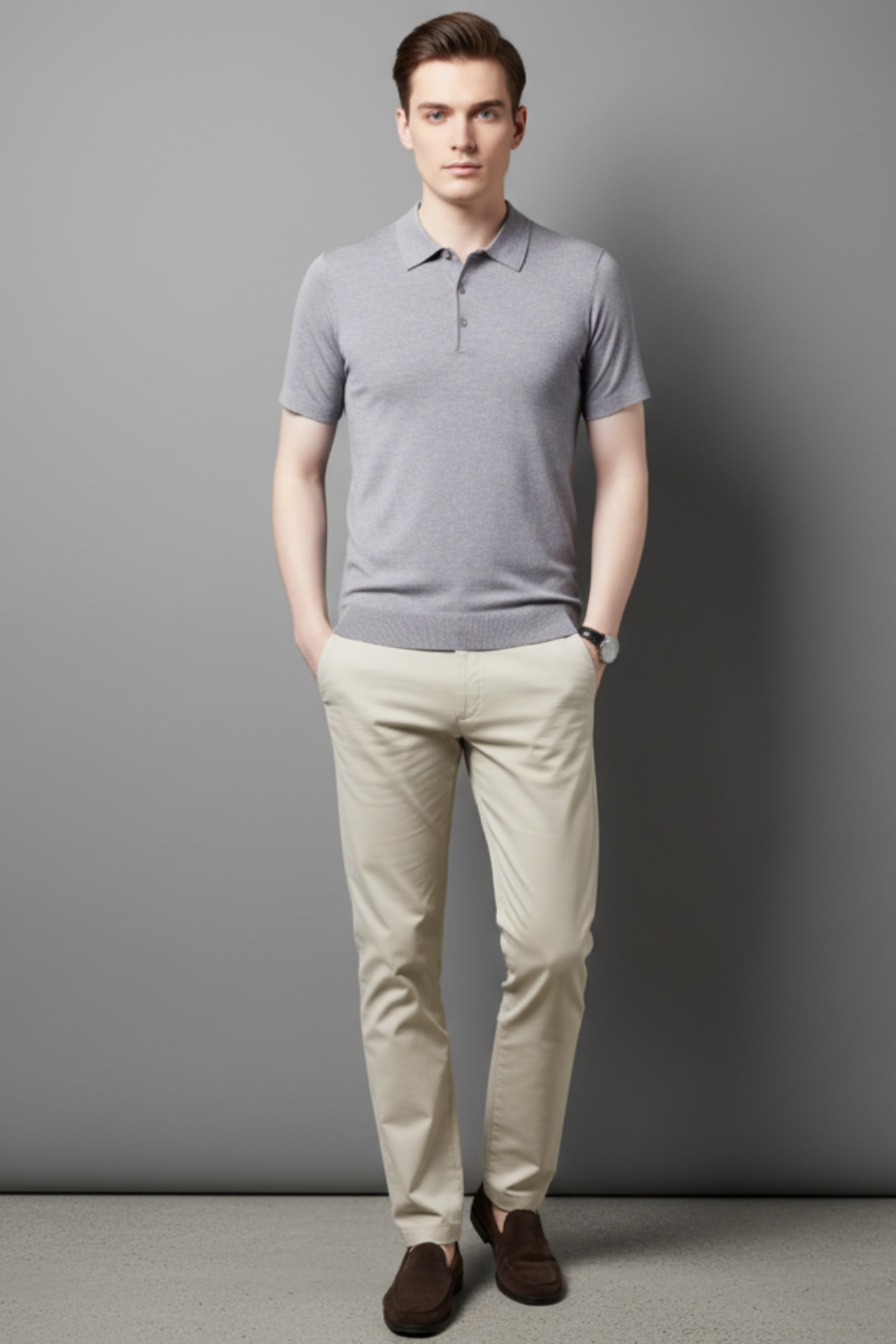 Classic Casual Short Sleeve Polo Shirt