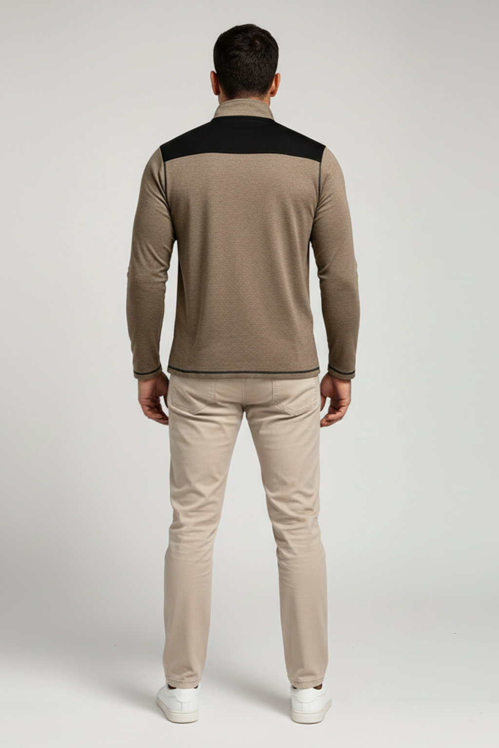 Men's Fitted Lightweight Zip Sweater