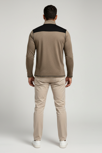 Men's Fitted Lightweight Zip Sweater
