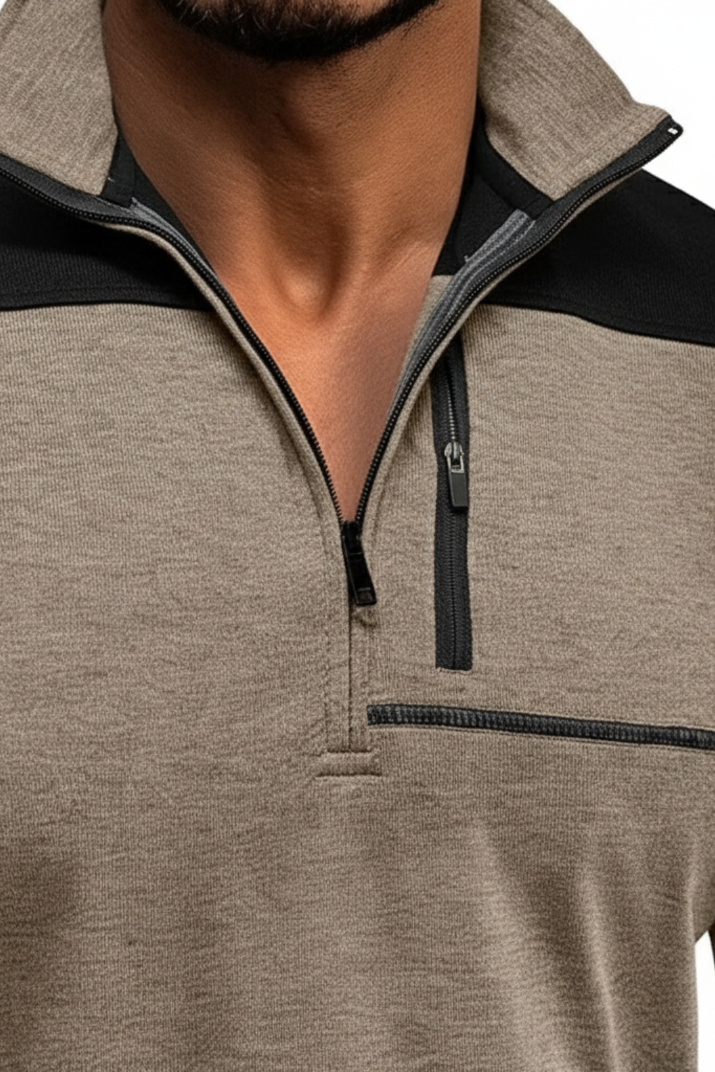 Men's Lightweight Quarter Zip Fleece Jacket