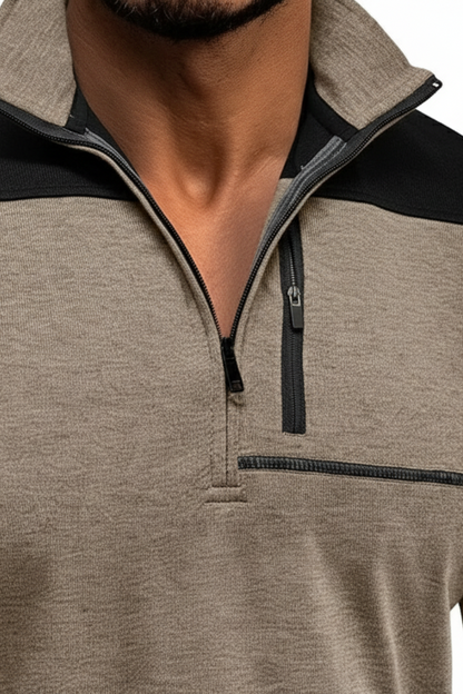 Men's Lightweight Quarter Zip Fleece Jacket