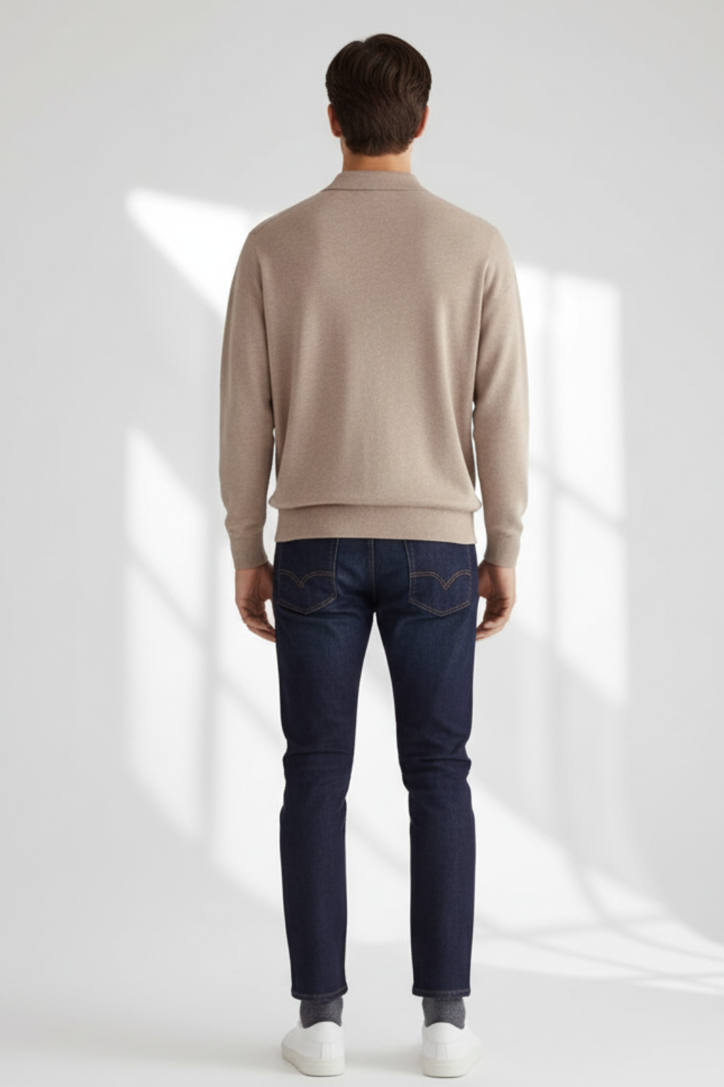 Soft Crew Neck Knit Sweater for Men