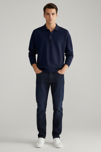 Soft Crew Neck Knit Sweater for Men