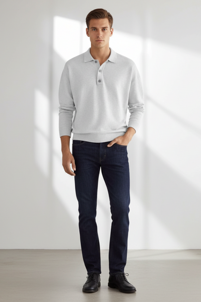 Soft Crew Neck Knit Sweater for Men
